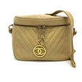 Chanel Beige Leather Shoulder Bag (Pre-Owned)