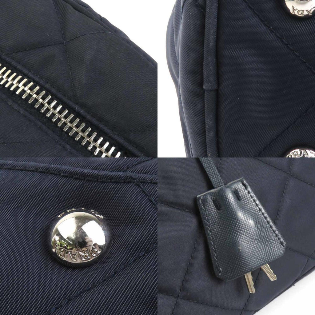 Prada Navy Nylon Shoulder Bag (Pre-Owned)