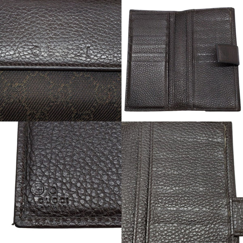 Gucci Brown Gg Canvas Long Wallet (Bi-Fold) (Pre-Owned)