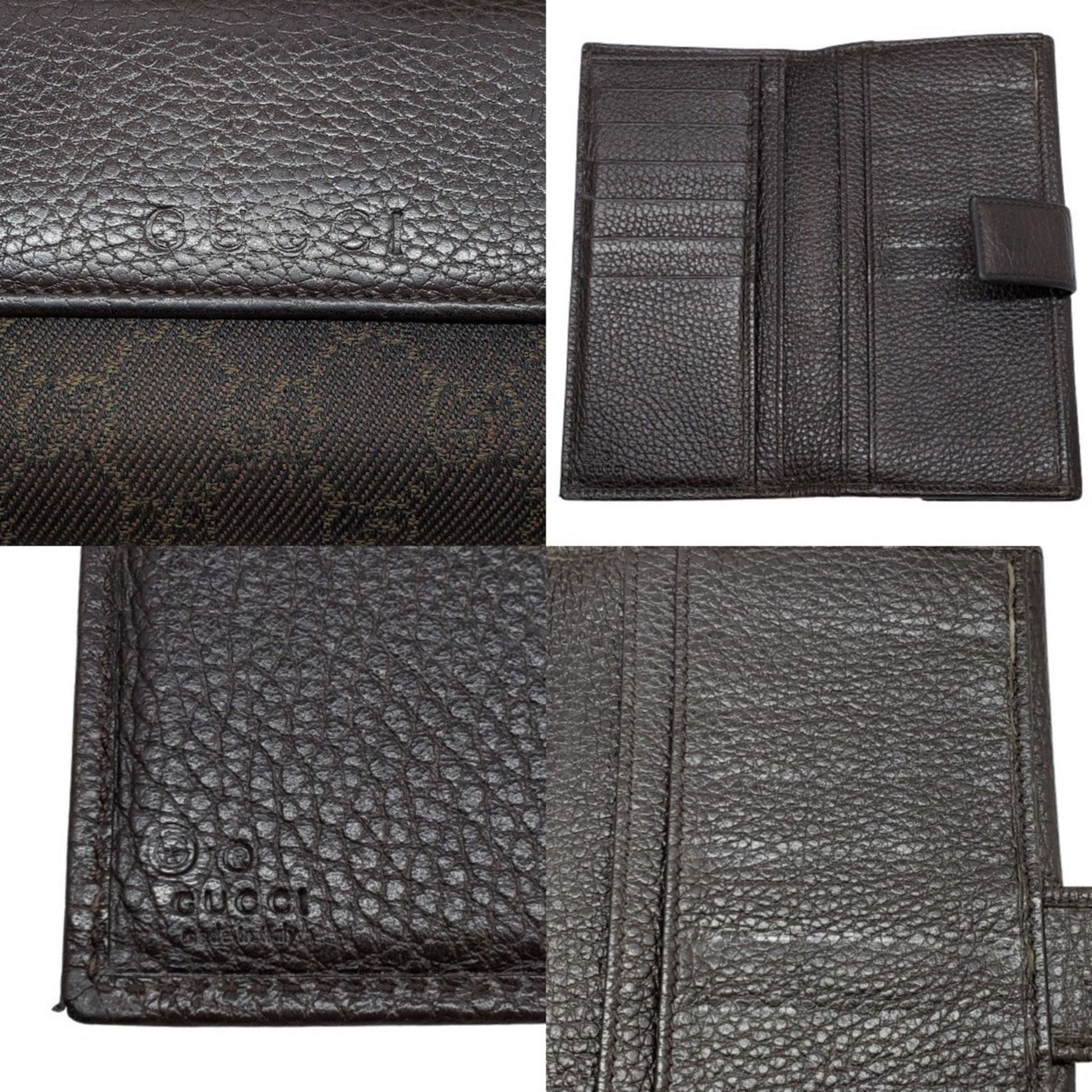 Gucci Brown Gg Canvas Long Wallet (Bi-Fold) (Pre-Owned)