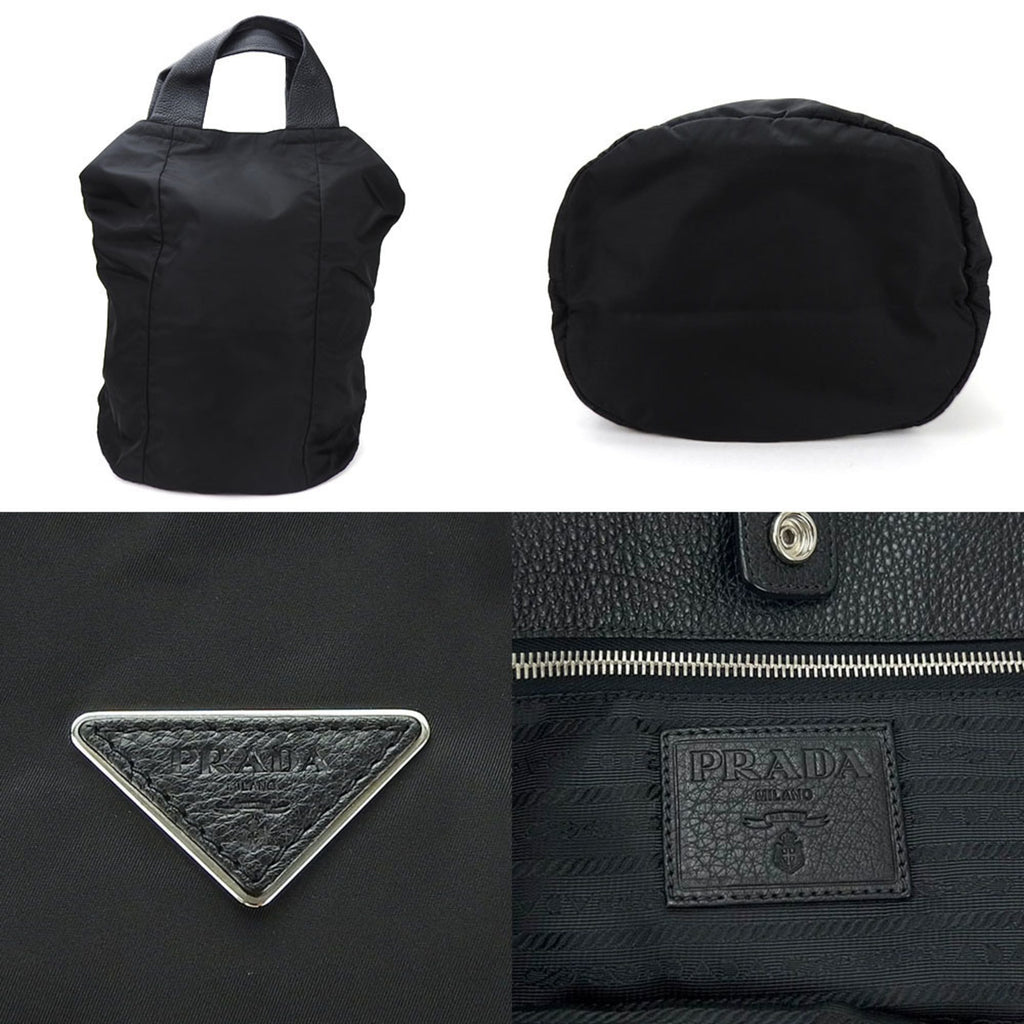 Prada Black Nero Tessuto Shoulder Bag Tote Bag (Pre-Owned)