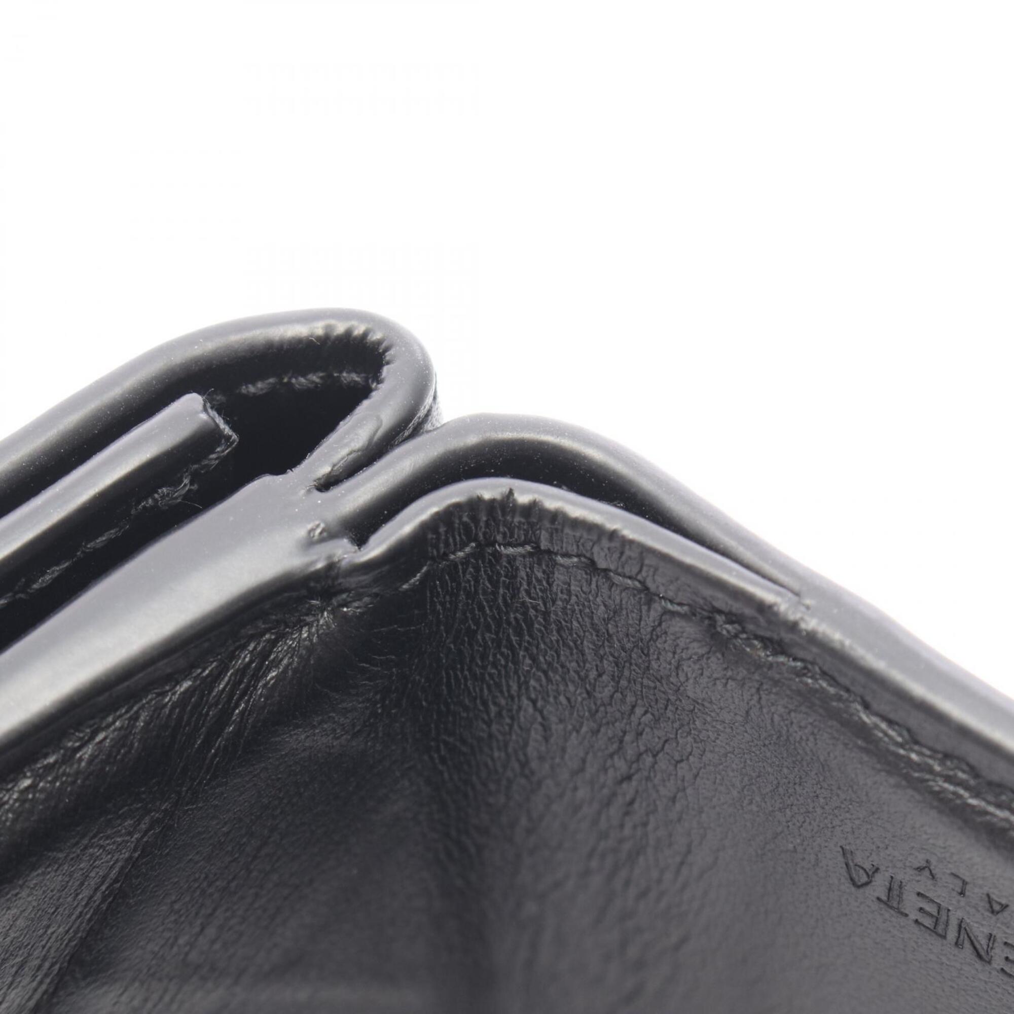 Bottega Veneta Black Intrecciato Wallet (Tri-Fold) (Pre-Owned)