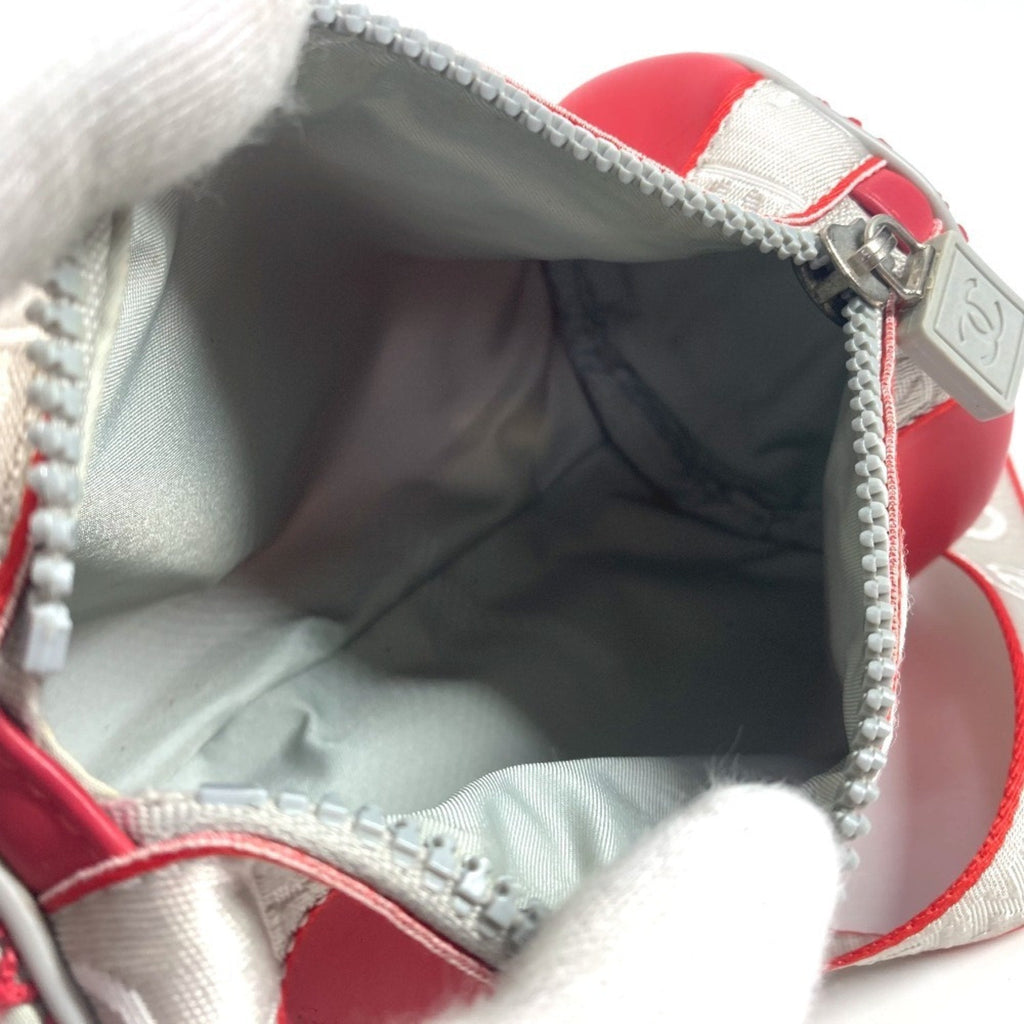 Chanel Sport Red Color White Rubber Handbag (Pre-Owned)