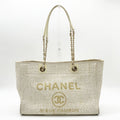 Chanel Beige Tweed Tote Bag (Pre-Owned)