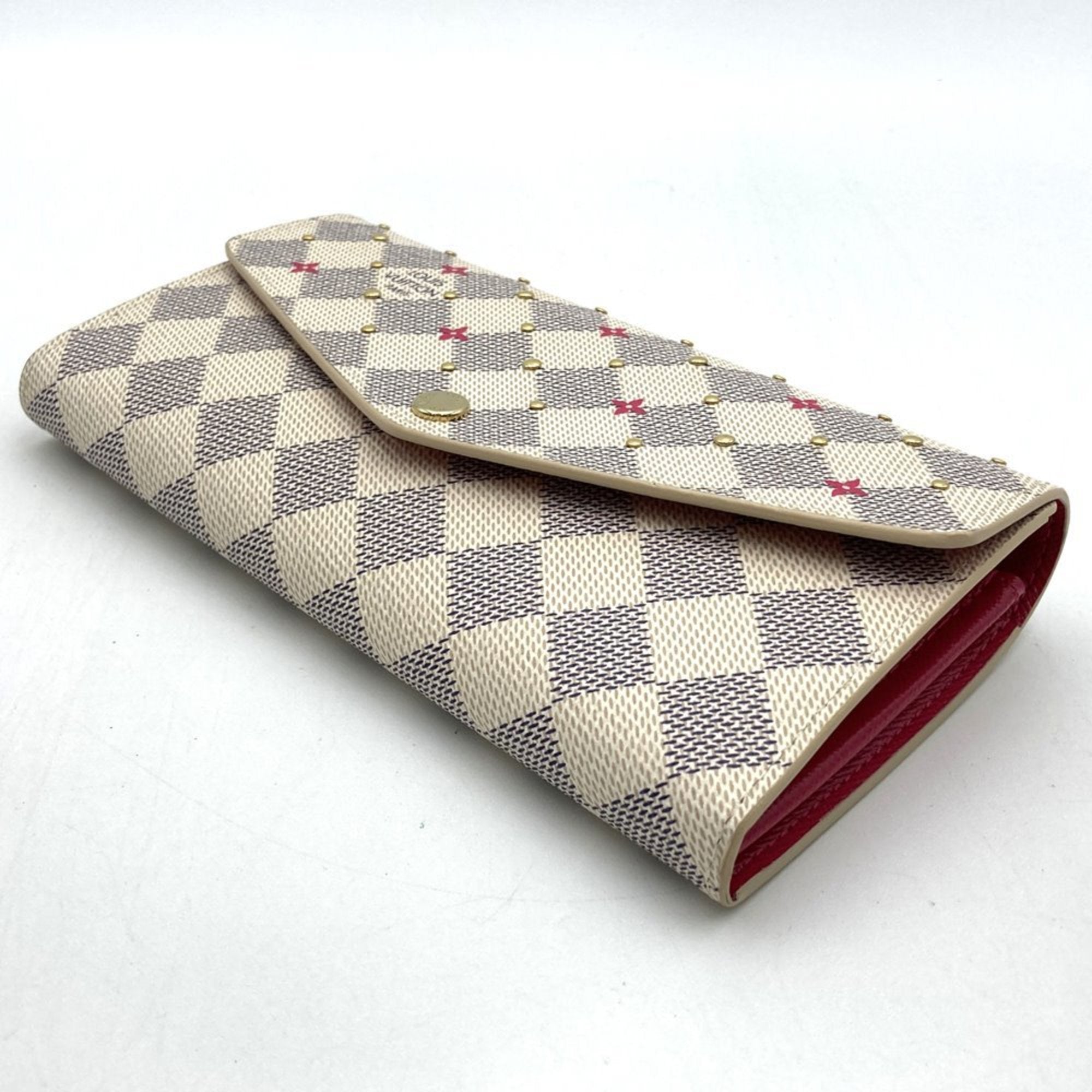 Louis Vuitton Damier Azur Beige Damier Azur Wallet (Bi-Fold) (Pre-Owned)