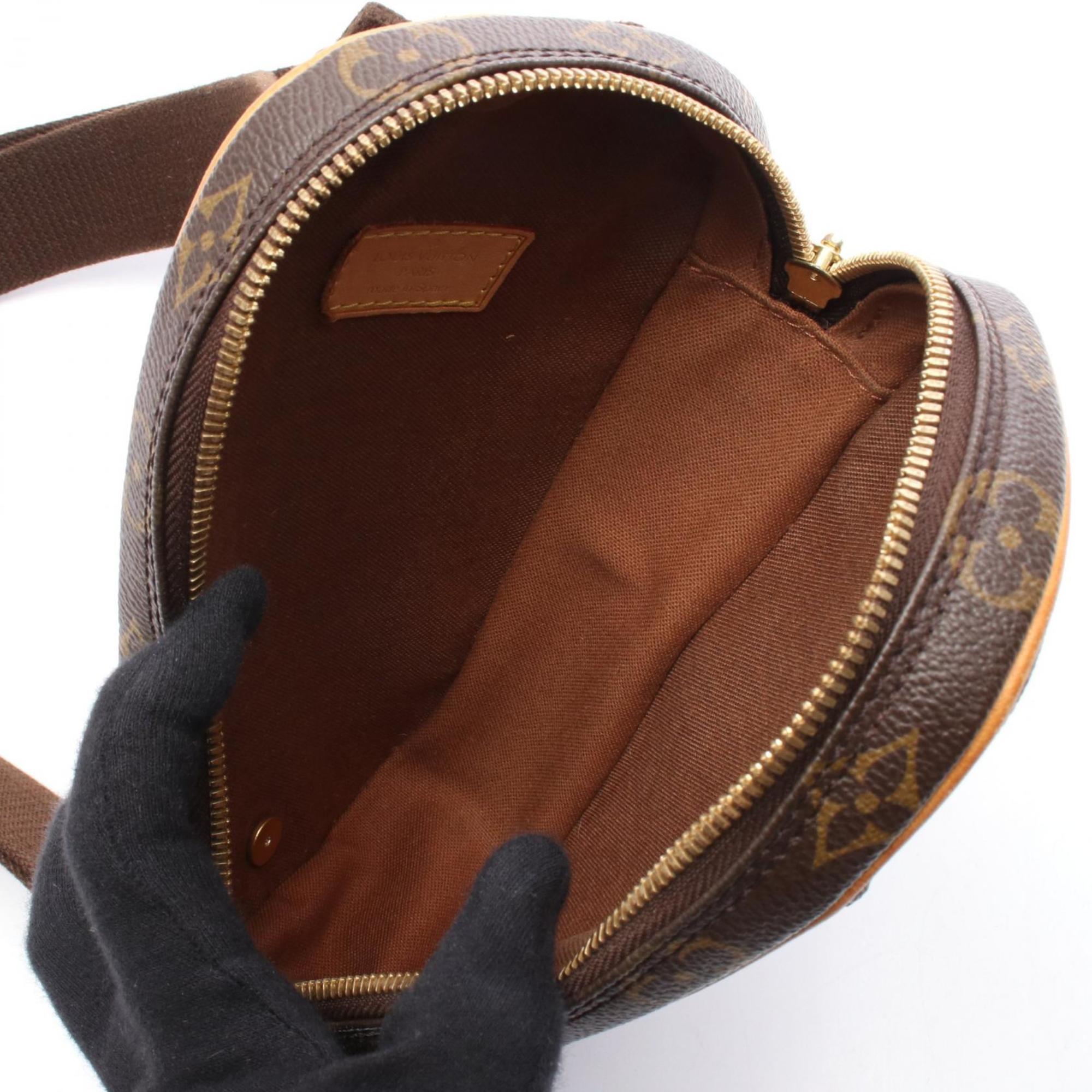 Louis Vuitton Brown Coated Canvas Fanny Pack (Pre-Owned)