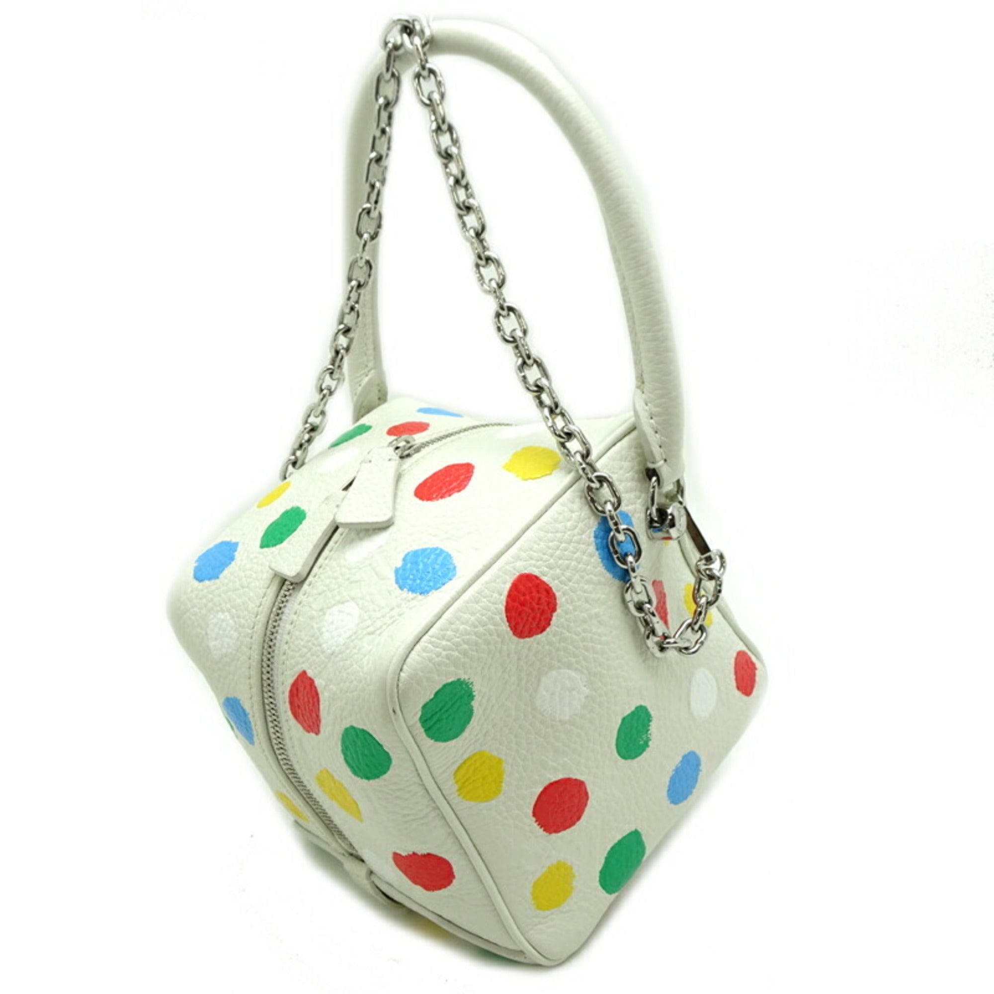 Louis Vuitton Multi-Color White Leather Shoulder Bag (Pre-Owned)