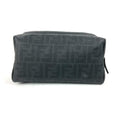 Fendi Zucca Black Pvc Pouch (Pre-Owned)