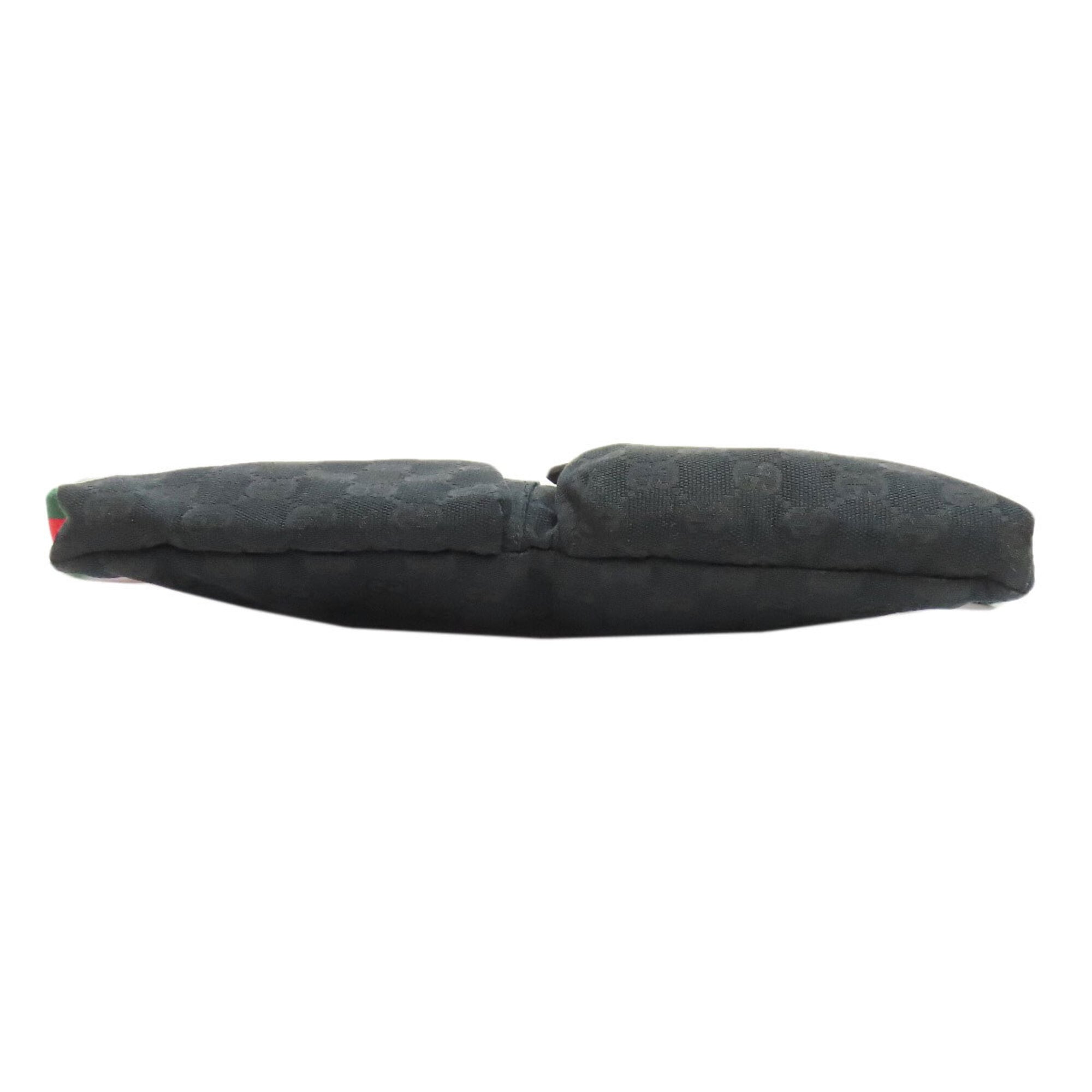 Gucci Black Canvas Leather Fanny Pack (Pre-Owned)