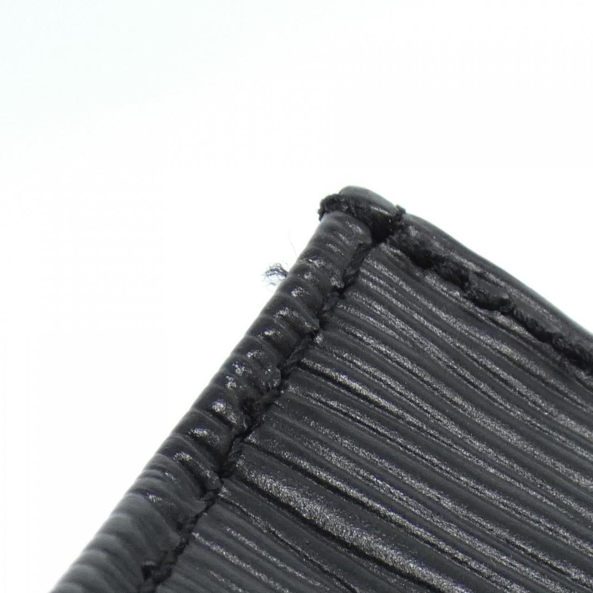 Louis Vuitton Black Leather Handbag (Pre-Owned)