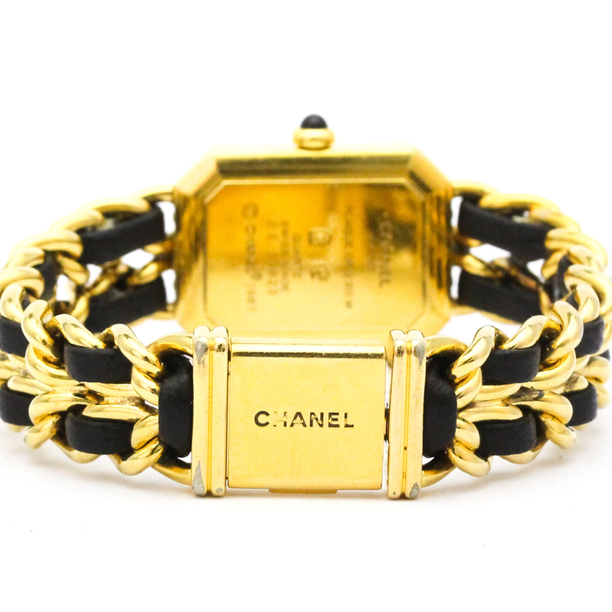 Chanel Premiere Rock Quartz Watch Plated Metal And Leather Watch (Pre-Owned)