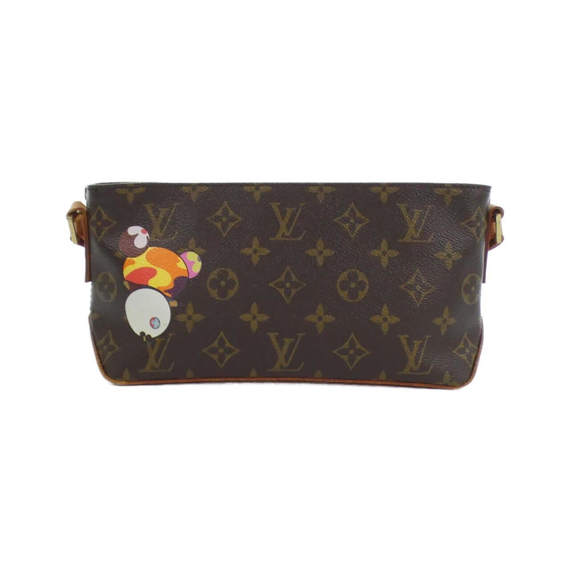 Louis Vuitton Brown Marron Monogram Panda Coated Canvas Shoulder Bag (Pre-Owned)