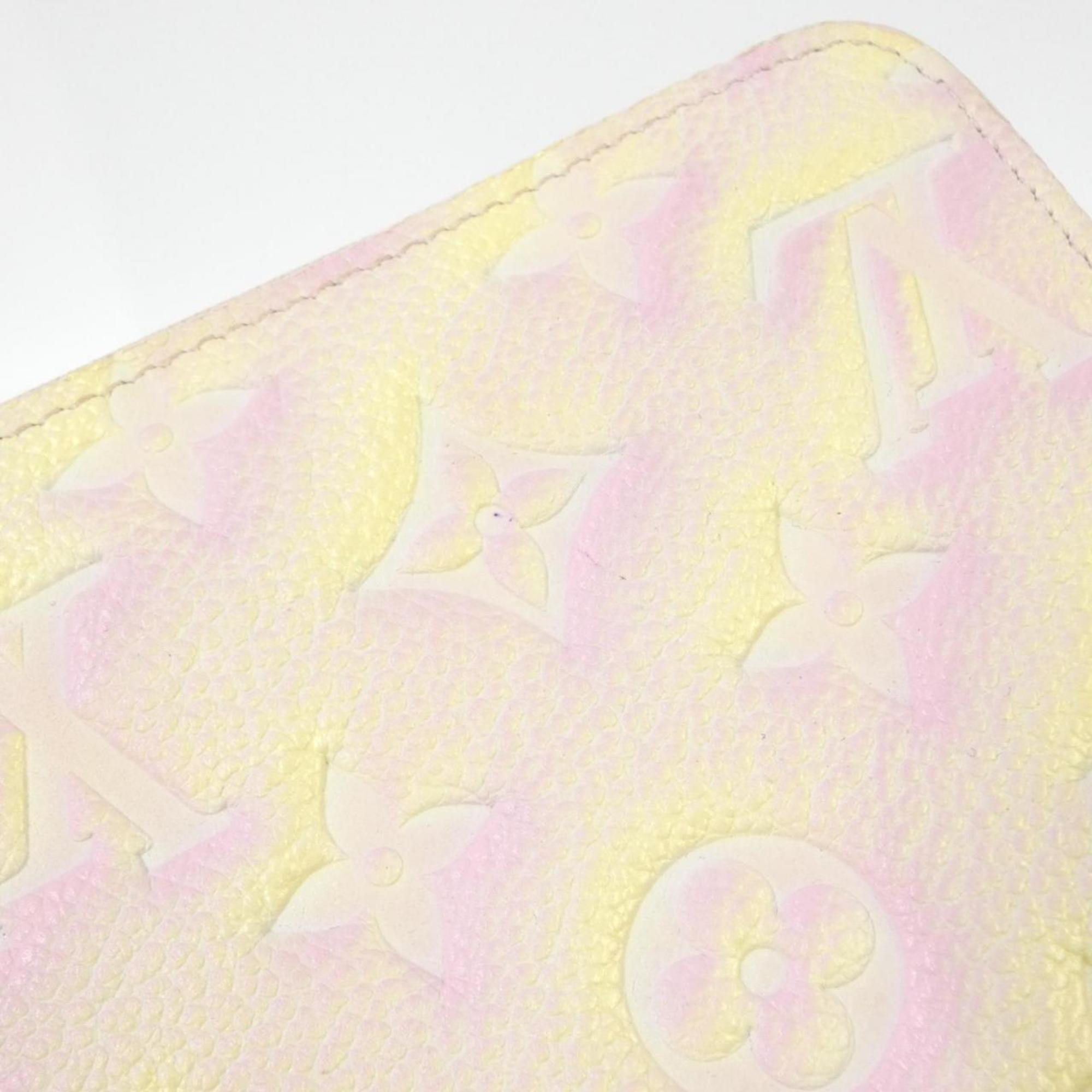 Louis Vuitton Light Pink Leather Long Wallet (Bi-Fold) (Pre-Owned)