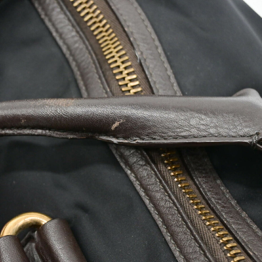 Prada Black Nylon Handbag Shoulder Bag (Pre-Owned)