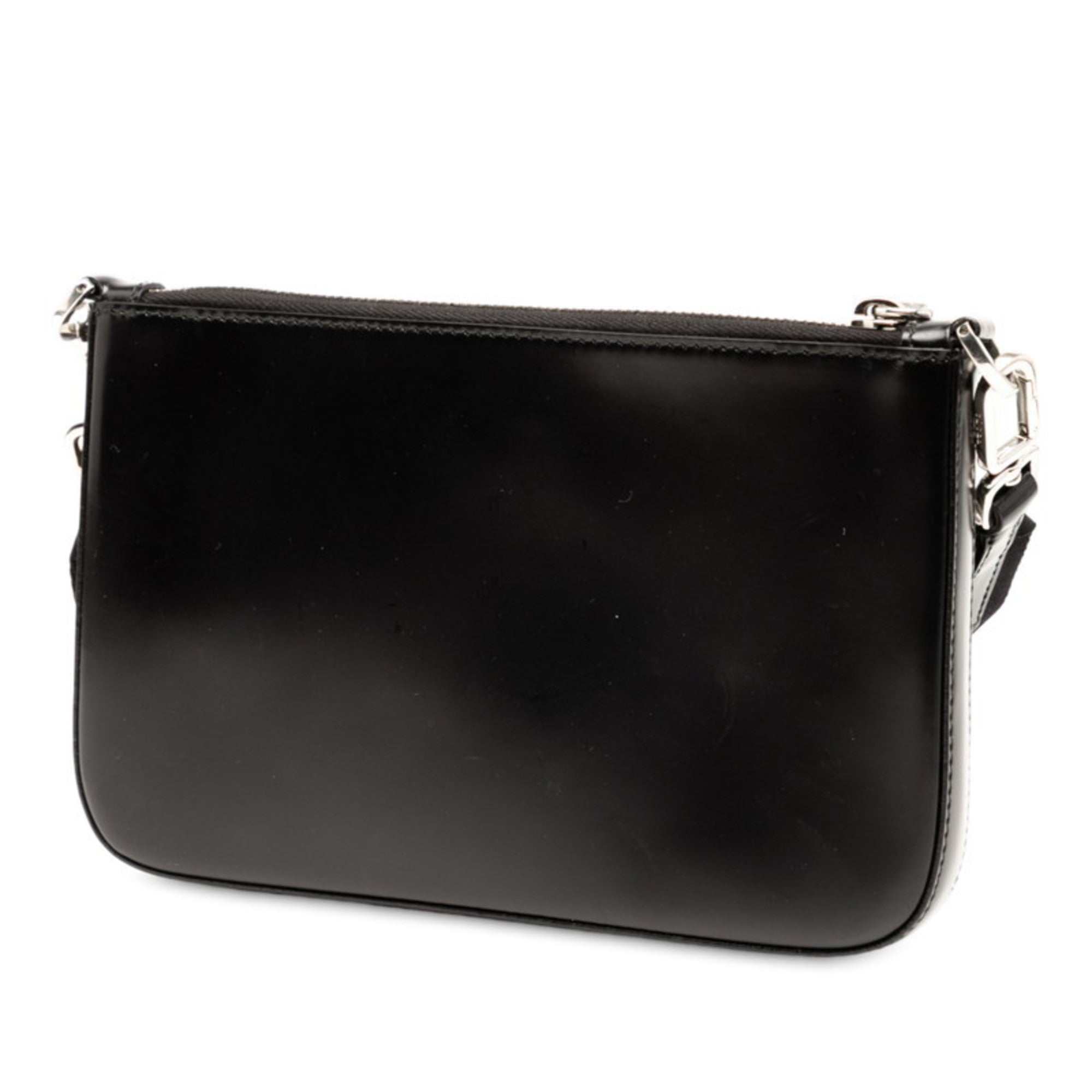 Prada Black Leather Shoulder Bag (Pre-Owned)