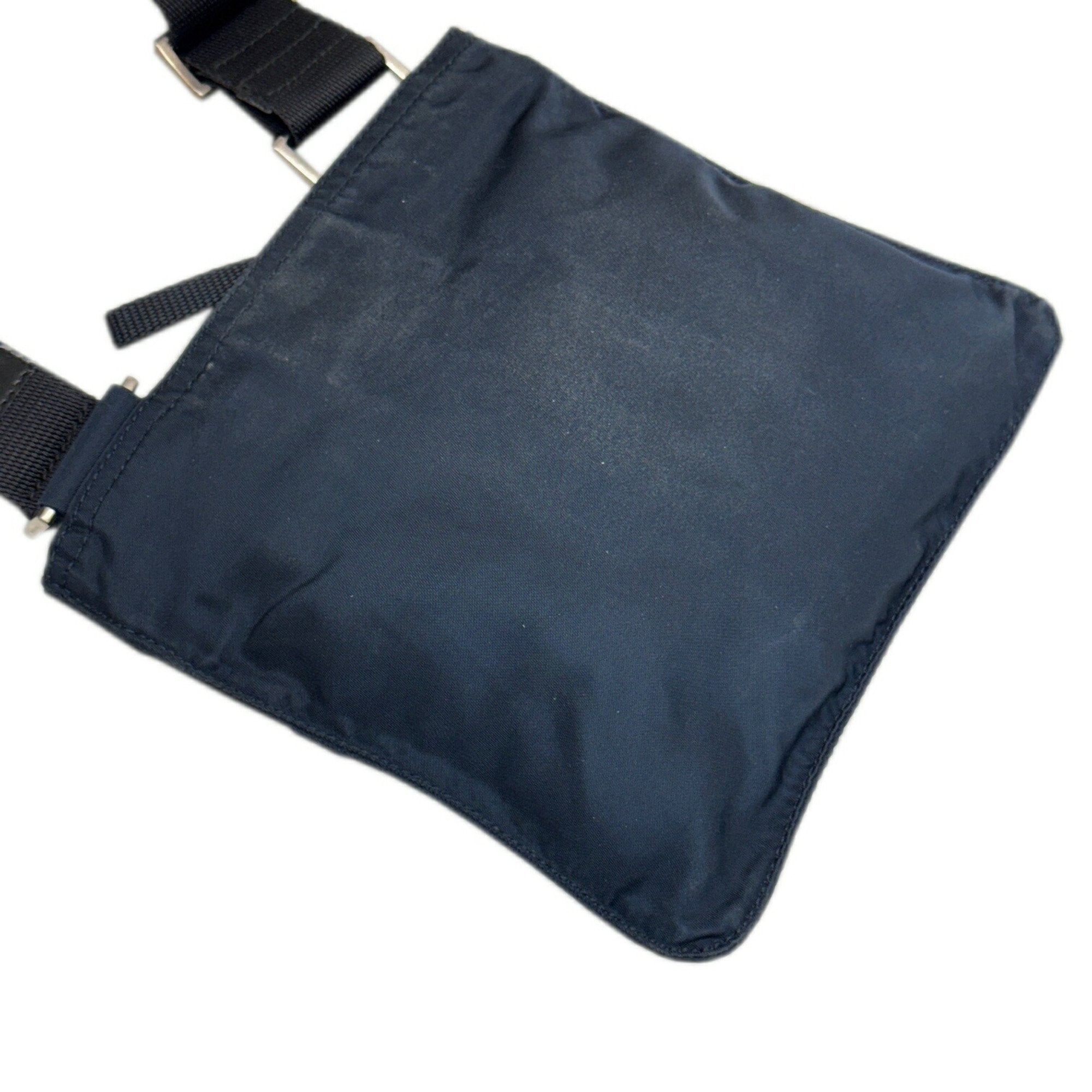 Prada Navy Nylon Pochette Shoulder Bag (Pre-Owned)