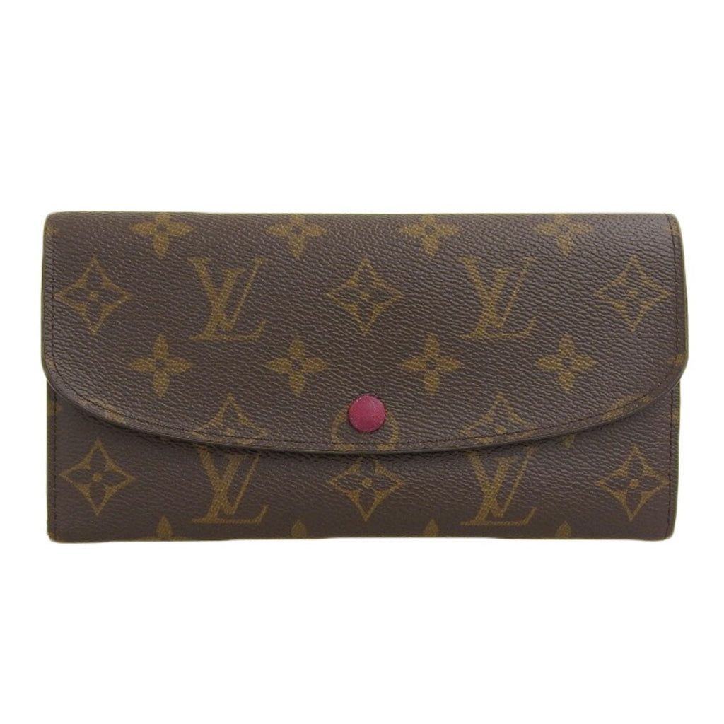 Louis Vuitton Fuchsia Monogram Purple Red Color Pvc Long Wallet (Bi-Fold) (Pre-Owned)