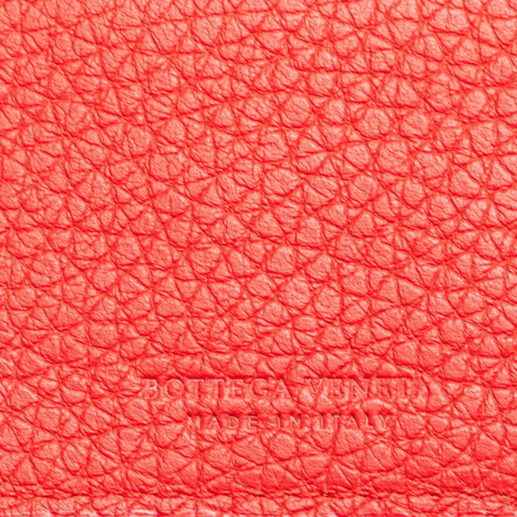 Bottega Veneta Red Color Leather Wallet (Bi-Fold) (Pre-Owned)