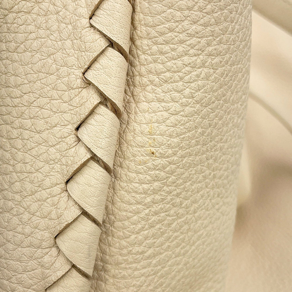 Bottega Veneta Black Ivory Leather Handbag (Pre-Owned)