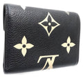 Louis Vuitton Monogram Bicolor Monogram Noir Monogram Empreinte Wallet (Tri-Fold) (Pre-Owned)