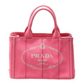 Prada Canapa Pink Cotton Canvas Tote Bag (Pre-Owned)