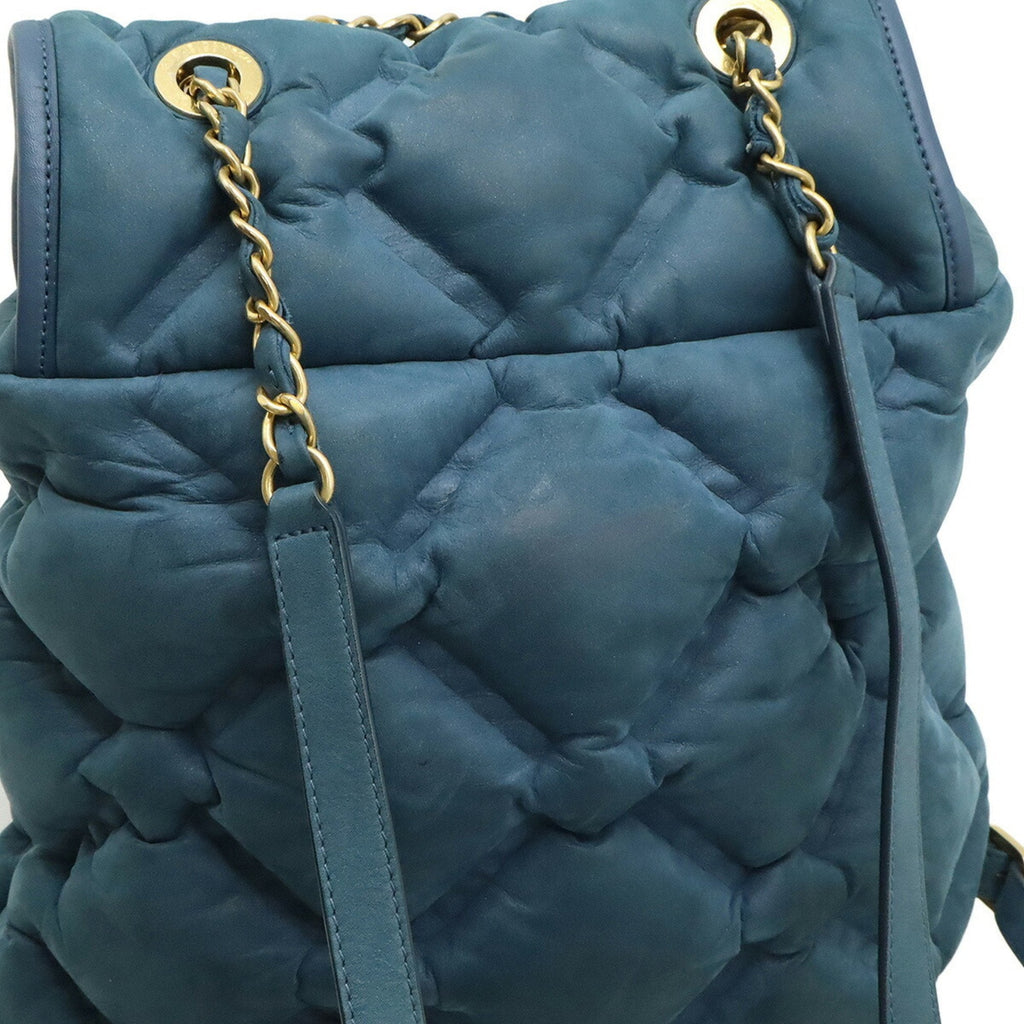 Chanel Blue Pink Leather Backpack (Pre-Owned)