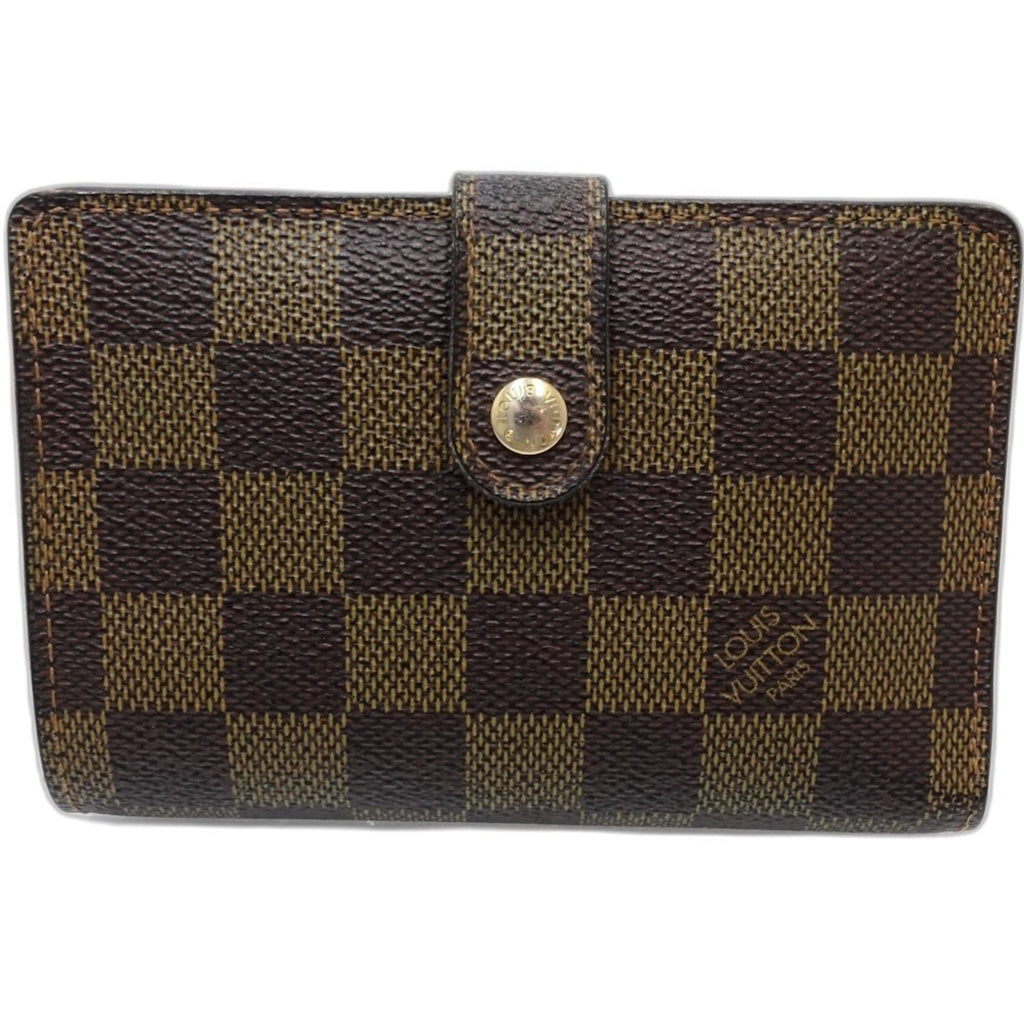 Louis Vuitton Damier Damier Canvas Ebene Damier Canvas Wallet (Bi-Fold) (Pre-Owned)