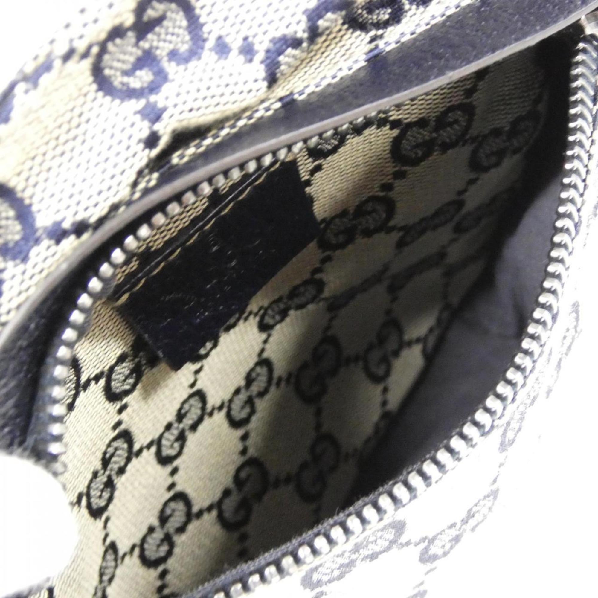 Gucci Beige Navy Gg Canvas Fanny Pack (Pre-Owned)