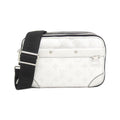 Louis Vuitton Taigarama White Coated Canvas Shoulder Bag (Pre-Owned)