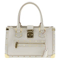 Louis Vuitton Blanc Leather Handbag (Pre-Owned)