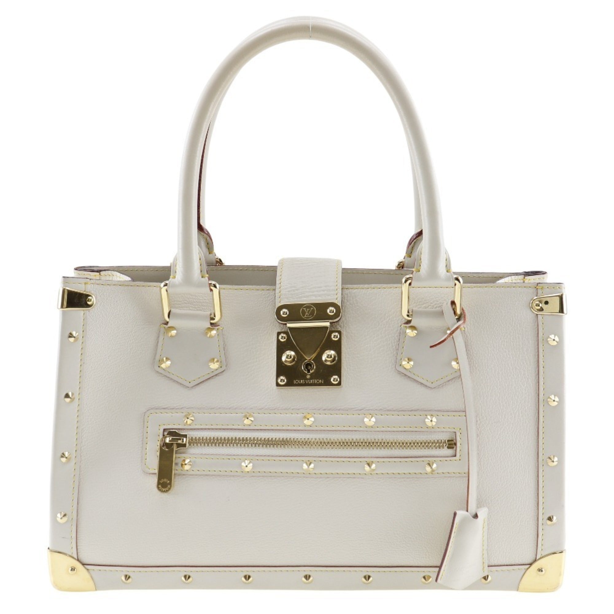 Louis Vuitton Blanc Leather Handbag (Pre-Owned)