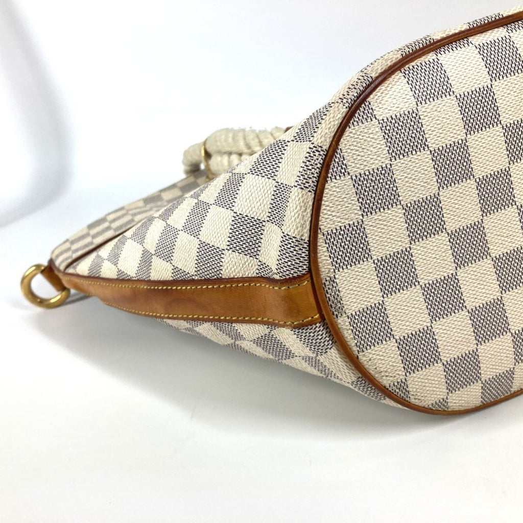 Louis Vuitton White Damier Azur Shoulder Bag Tote Bag (Pre-Owned)