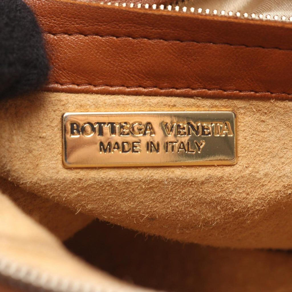 Bottega Veneta Brown Leather Handbag Shoulder Bag (Pre-Owned)