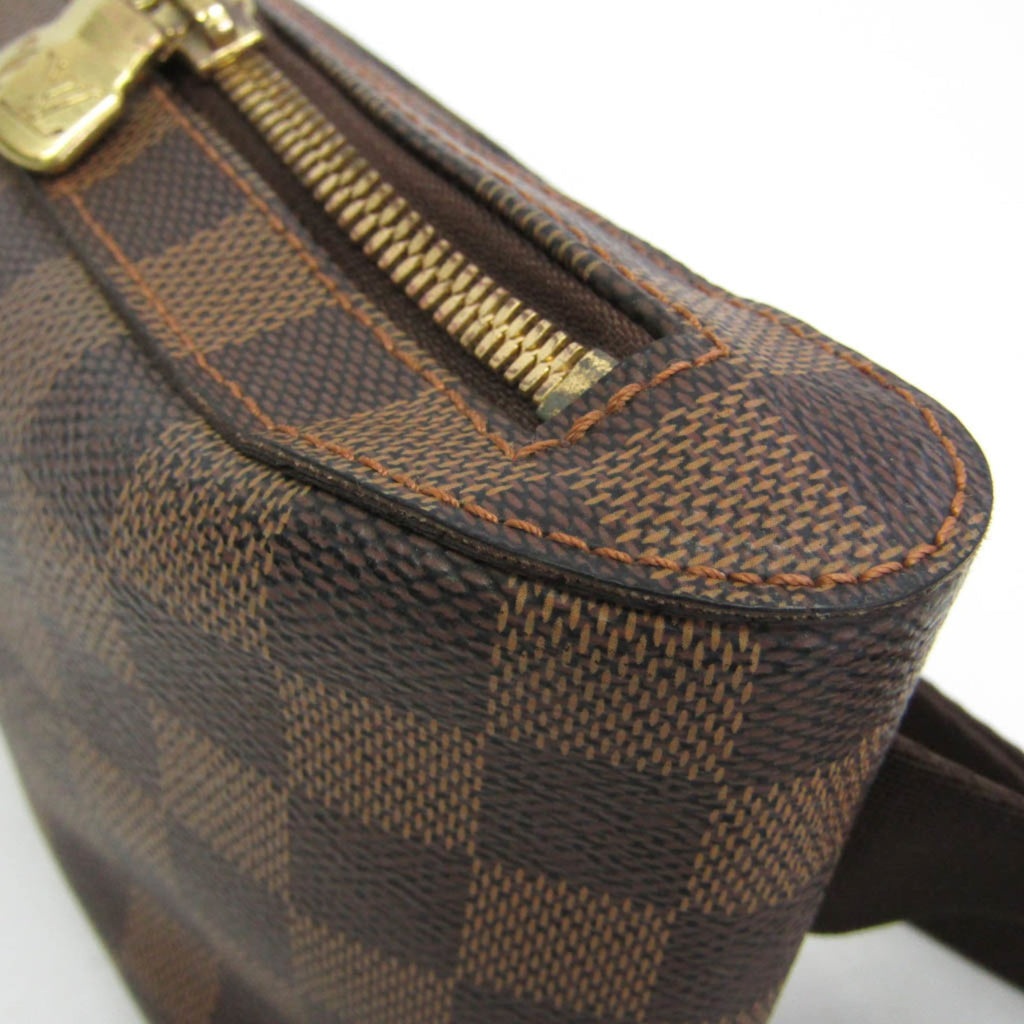 Louis Vuitton Geronimos Waist Bag Damier Brown Canvas Shoulder Bag Bag (Pre-Owned)