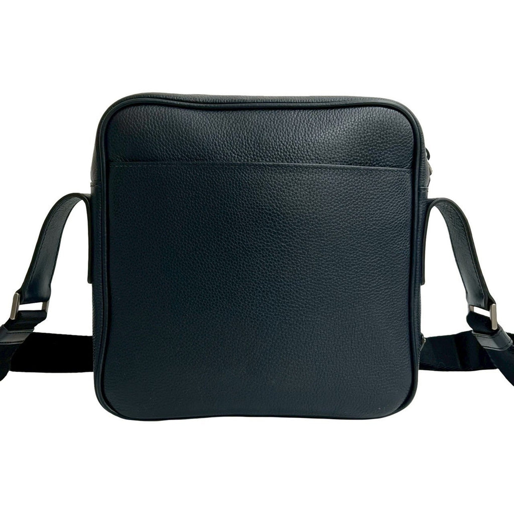 Prada Navy Nylon Leather Pochette Shoulder Bag Sling Bag (Pre-Owned)