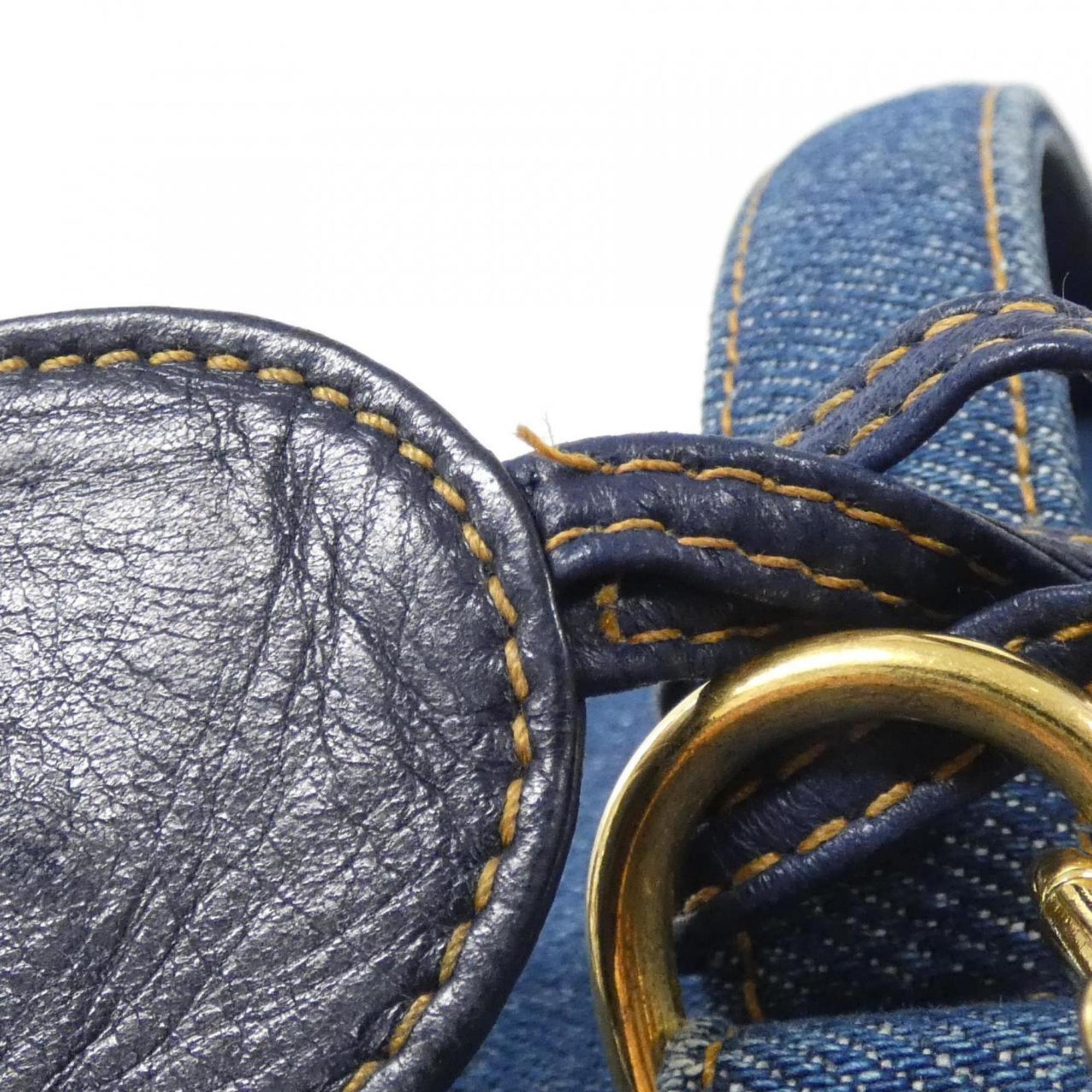 Chanel Blue Denim Handbag (Pre-Owned)