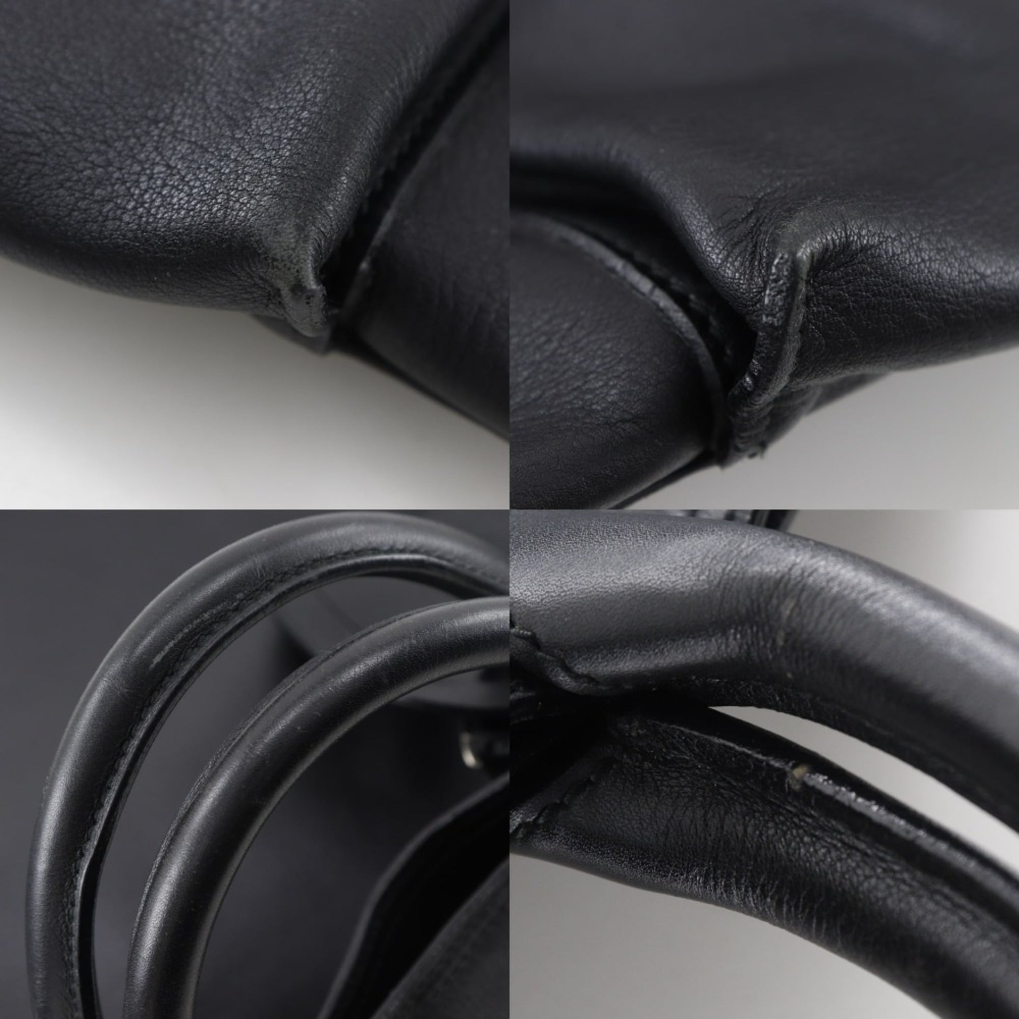 Gucci Black Leather Boston Bag (Pre-Owned)