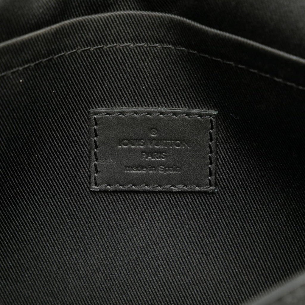 Louis Vuitton Black Pvc Leather Shoulder Bag (Pre-Owned)