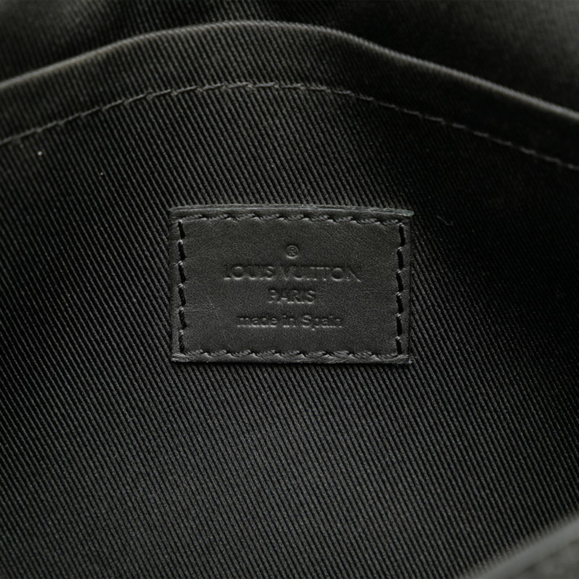 Louis Vuitton Black Pvc Leather Shoulder Bag (Pre-Owned)