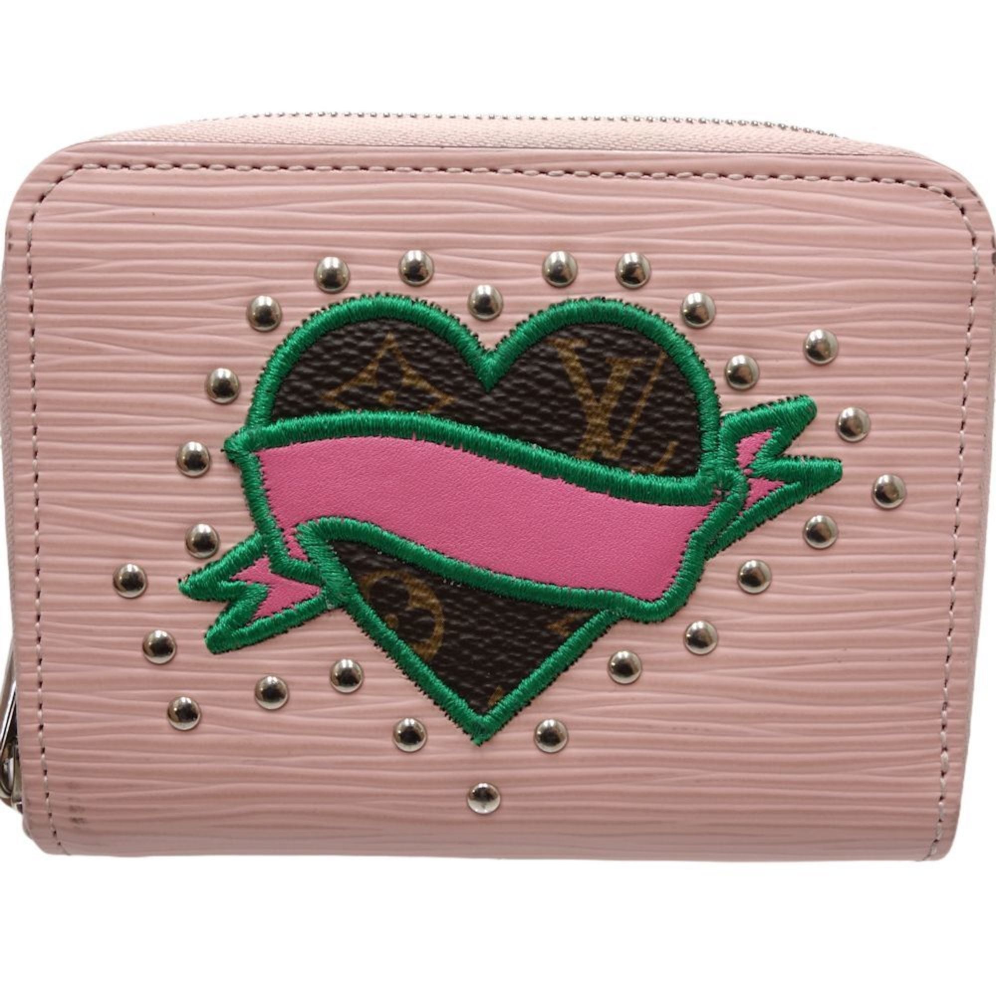 Louis Vuitton Rose Ballerine Leather Wallet (Bi-Fold) (Pre-Owned)