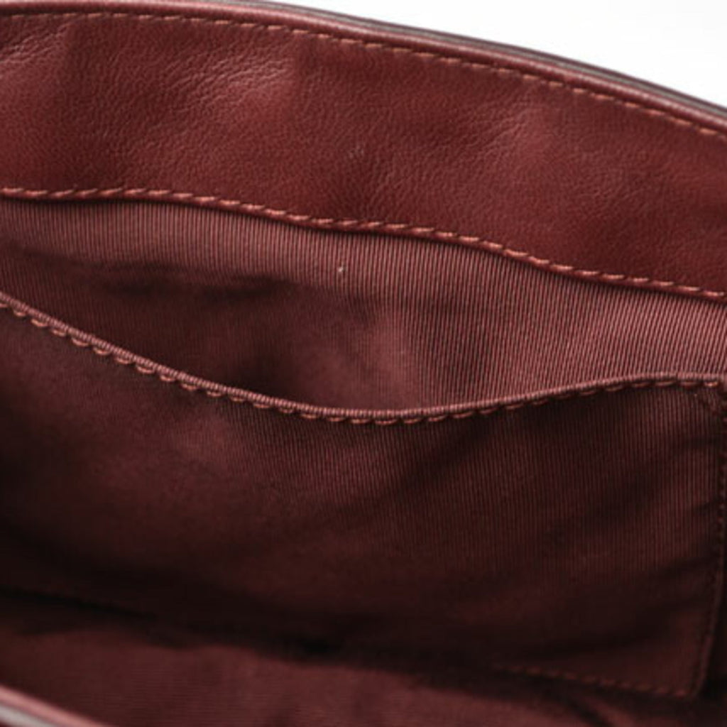 Chanel Bordeaux Saddle Bag Shoulder Bag (Pre-Owned)