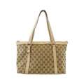 Gucci Gg Canvas Beige Ivory Gg Canvas Handbag (Pre-Owned)