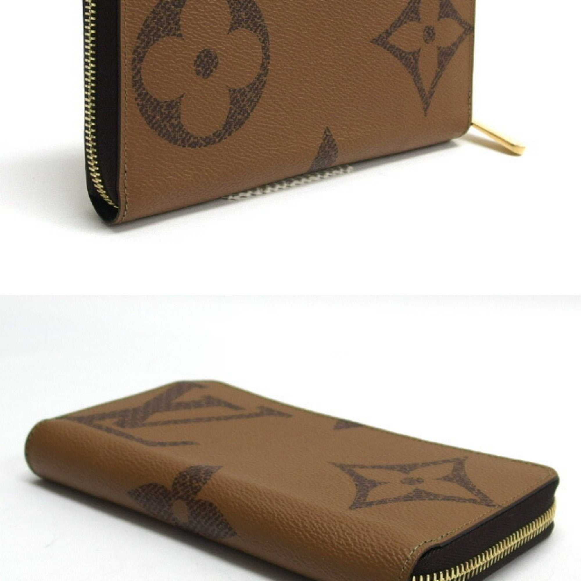 Louis Vuitton Brown Monogram Reverse Long Wallet (Bi-Fold) (Pre-Owned)