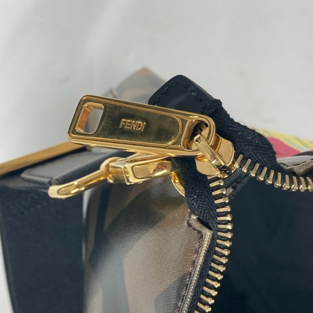 Fendi Brown Multi-Color Pvc Shoulder Bag (Pre-Owned)