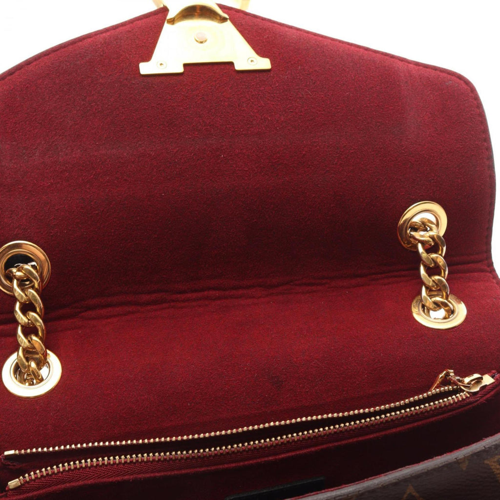 Louis Vuitton Black Brown Coated Canvas Leather Shoulder Bag (Pre-Owned)