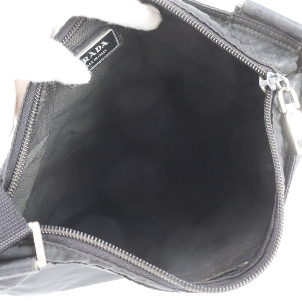 Prada Black Nylon Leather Shoulder Bag (Pre-Owned)