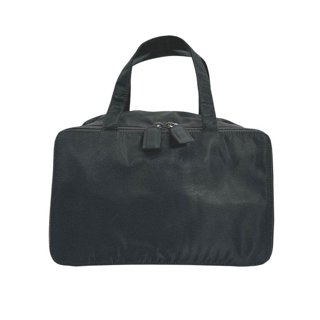 Prada Black Brown Nylon Handbag (Pre-Owned)
