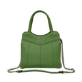 Gucci Green Leather Handbag Shoulder Bag (Pre-Owned)