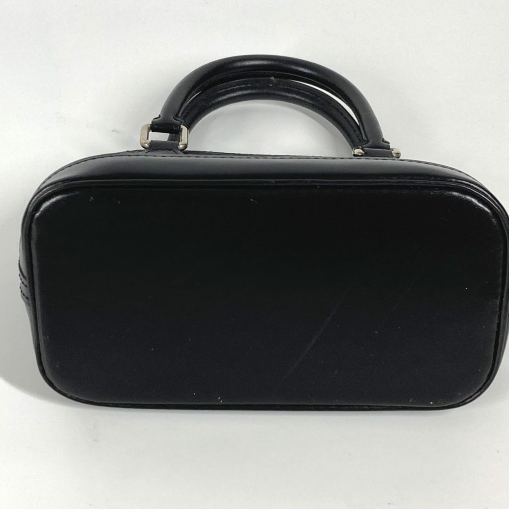 Louis Vuitton Black Noir Satin Leather Handbag (Pre-Owned)