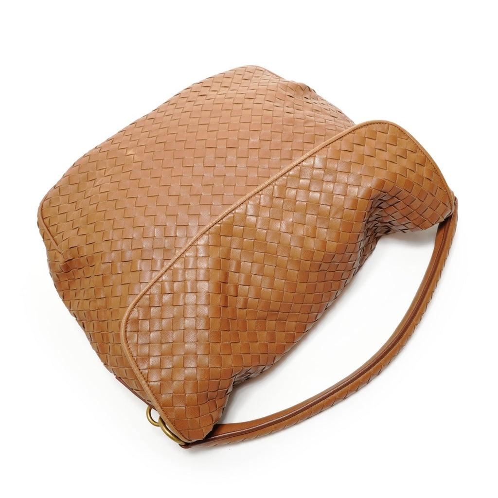 Bottega Veneta Intrecciato Brown Intrecciato Shoulder Bag (Pre-Owned)